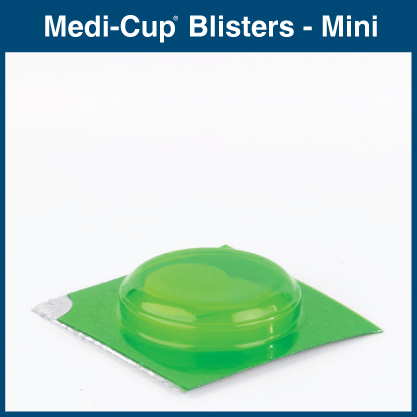 25 Dose Medi-Cup Blister - Mini (1,000 Doses) MD125/425