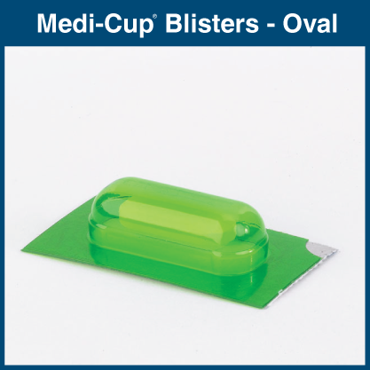 25 Dose Medi-Cup Blister - Oval (1,000 Doses) MD145/445